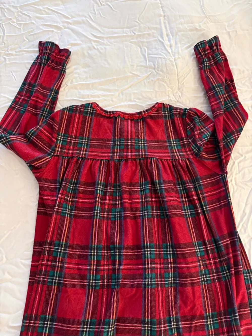 Macy's Red Green Plaid Girls' Nightgown